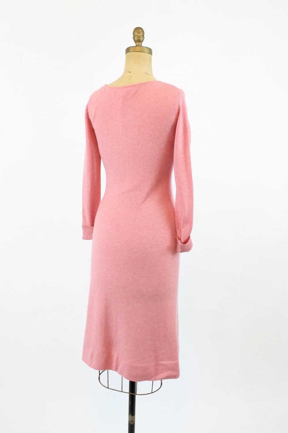 1970s HALSTON cashmere dress xs small designer | new fall