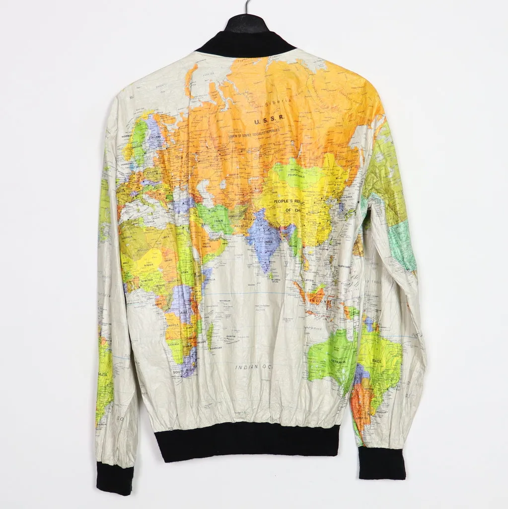 1990s Wearin' The World Globe Map Jacket