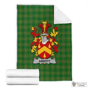 Abbott Irish Clan Tartan Blanket with Coat of Arms