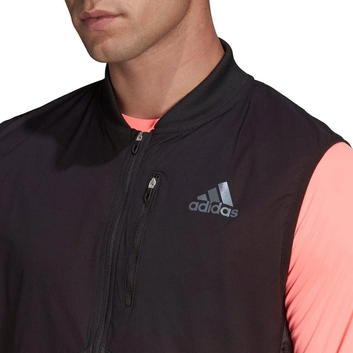 adidas Adizero Mens Running Gilet - Black