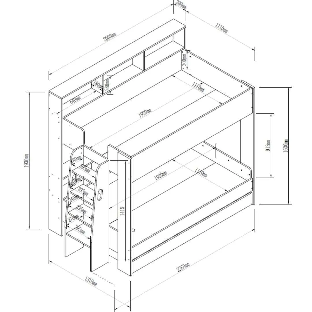 Adventure 3 Sleeper Bunk Bed