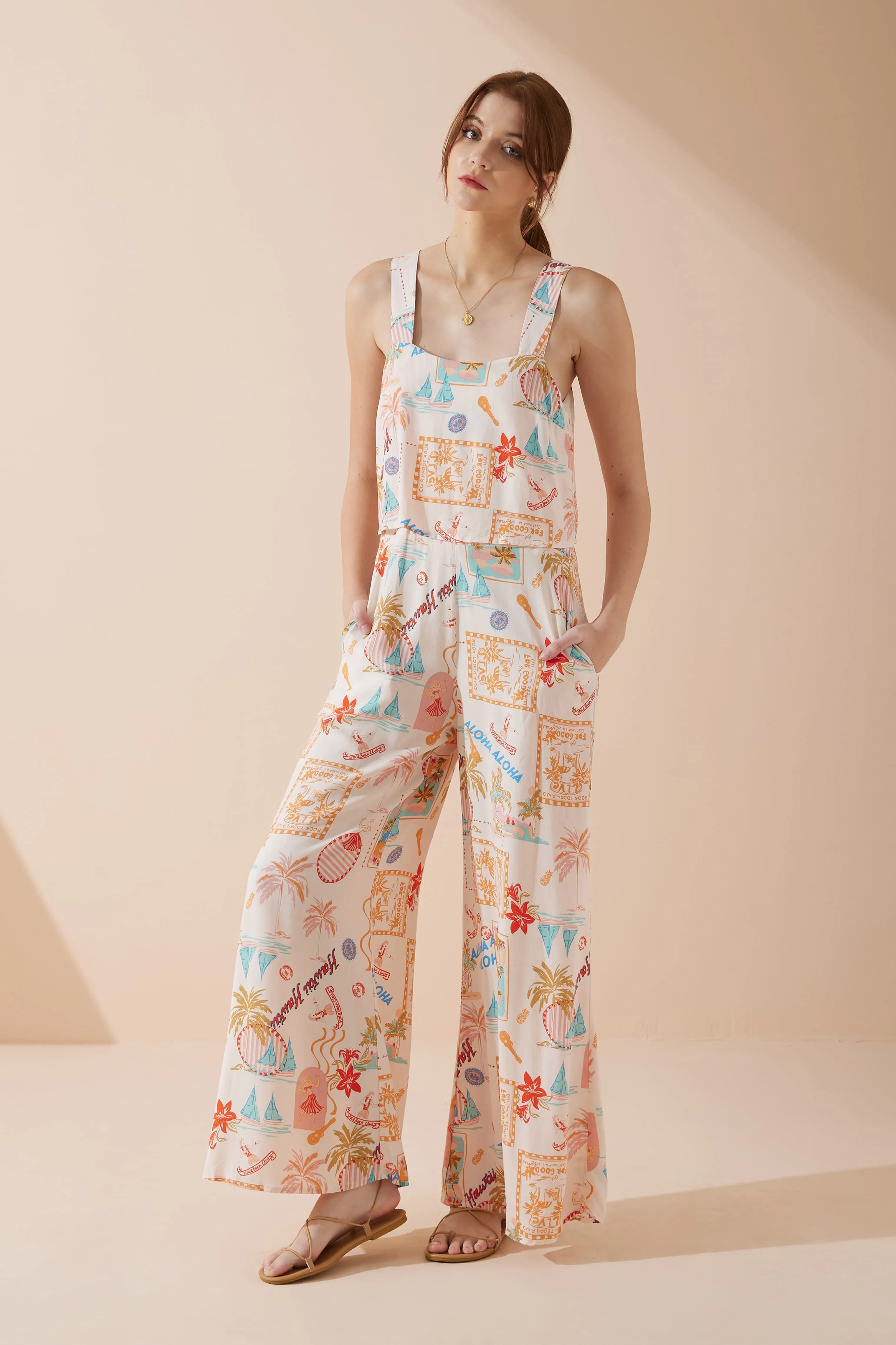 Aloha Multicolour Abstract Jumpsuit