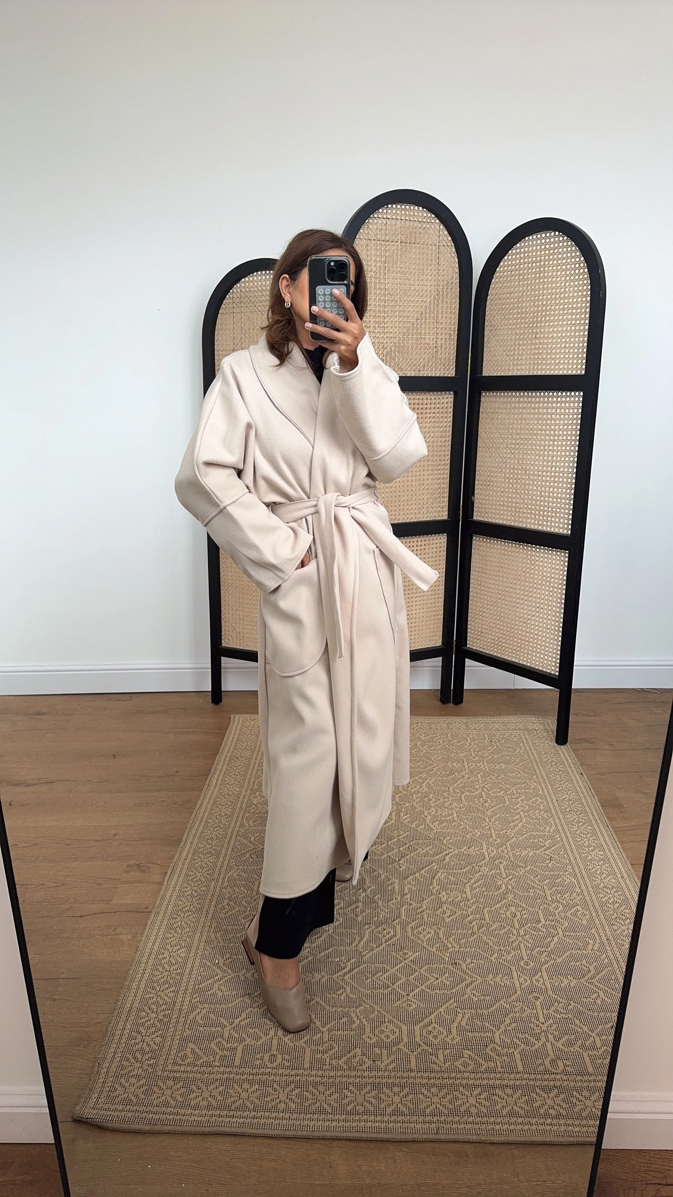 amaya coat in cream