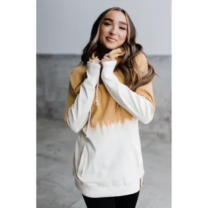 Ampersand Ave Double Hood Sweatshirt - Dip Dye Mustard