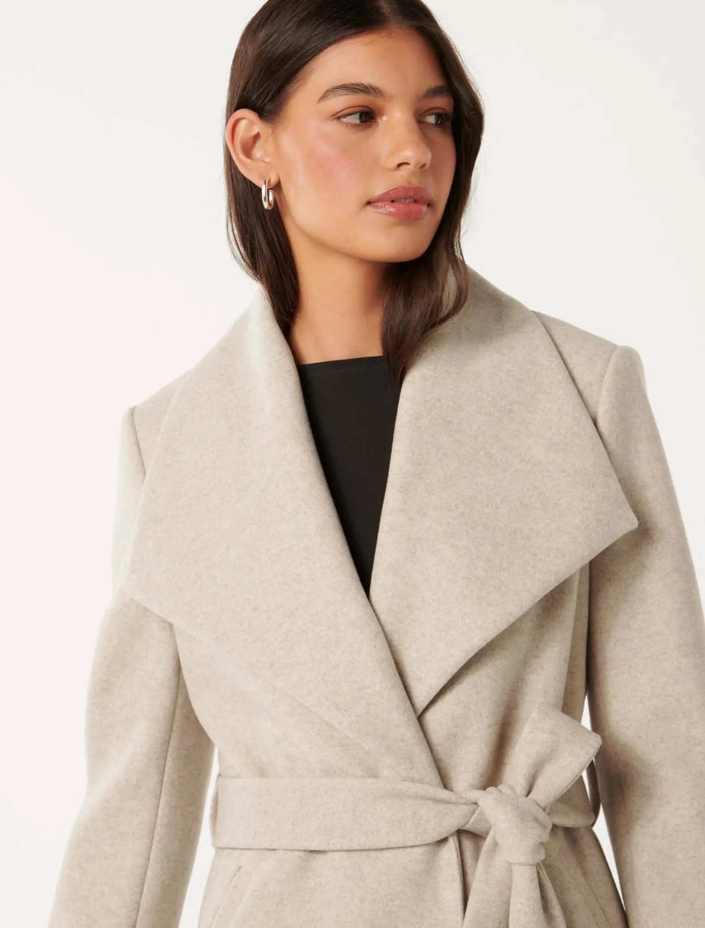 Annika Shawl Collar Wrap Coat