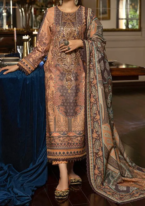 Asim Jofa Asra Pakistani Dress With Winter Shawl