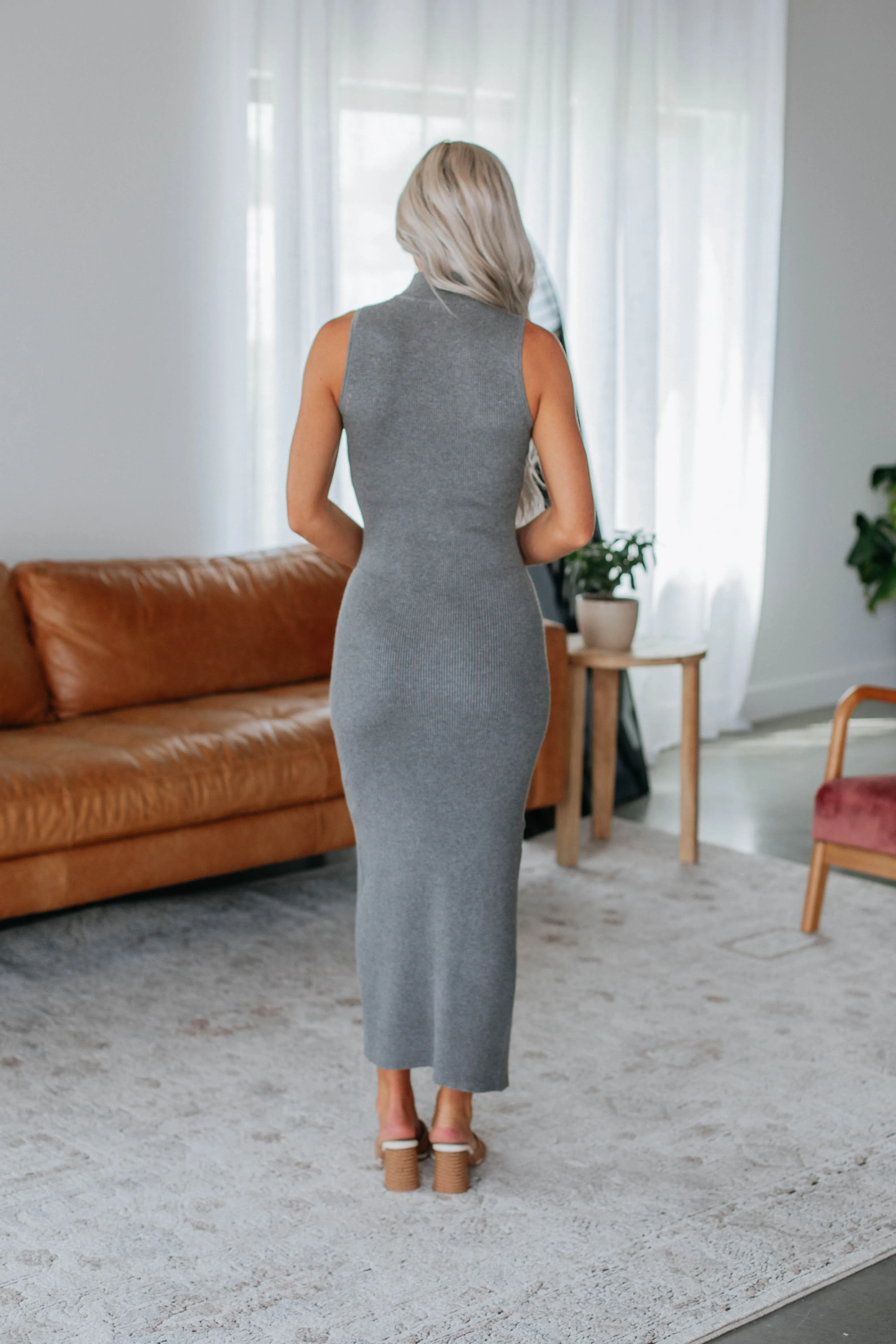 Astha Dress - Charcoal