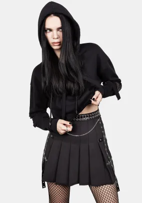 Avenged Pleated Skirt