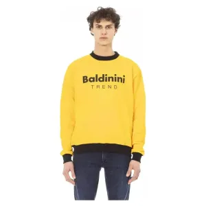 Baldinini Trend Yellow Cotton Men Sweater