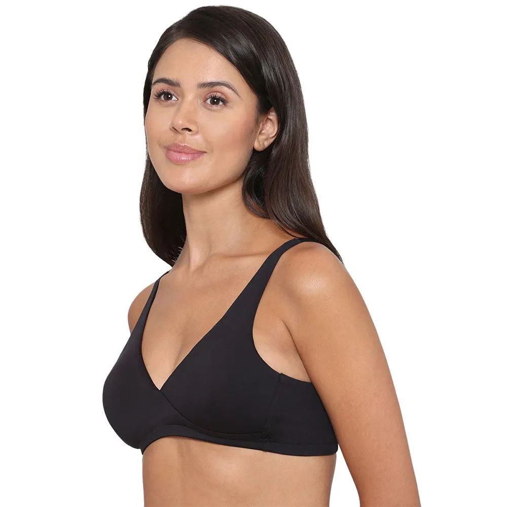 BASICS It’s Perfect  Non-Padded Non-Wired Full Cup Everyday Wear Comfort Fit Bra - Black