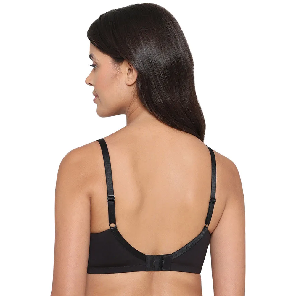 BASICS It’s Perfect  Non-Padded Non-Wired Full Cup Everyday Wear Comfort Fit Bra - Black