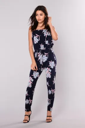 Be Your Baby Jumpsuit - Navy