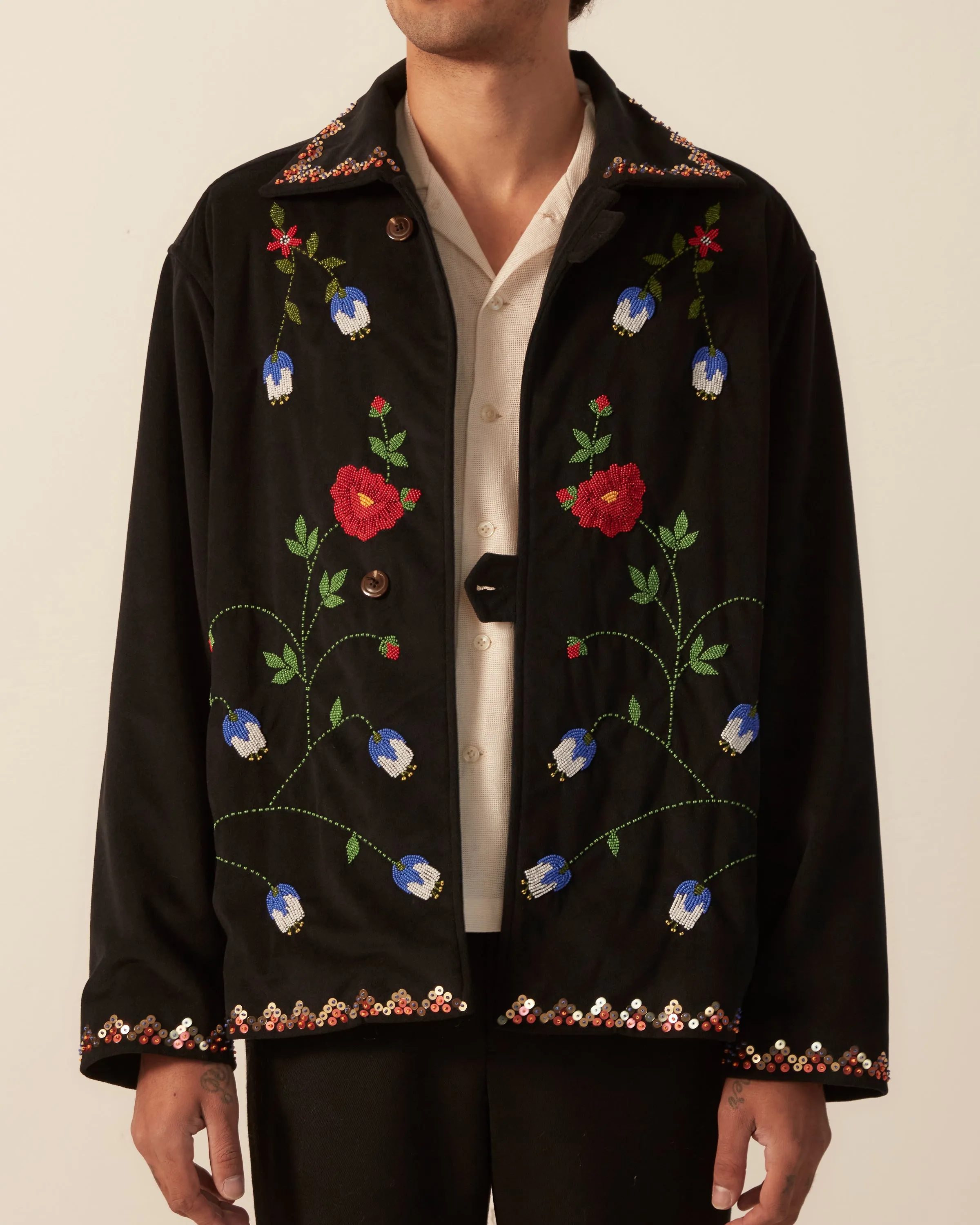 Beaded Garden Vine Jacket