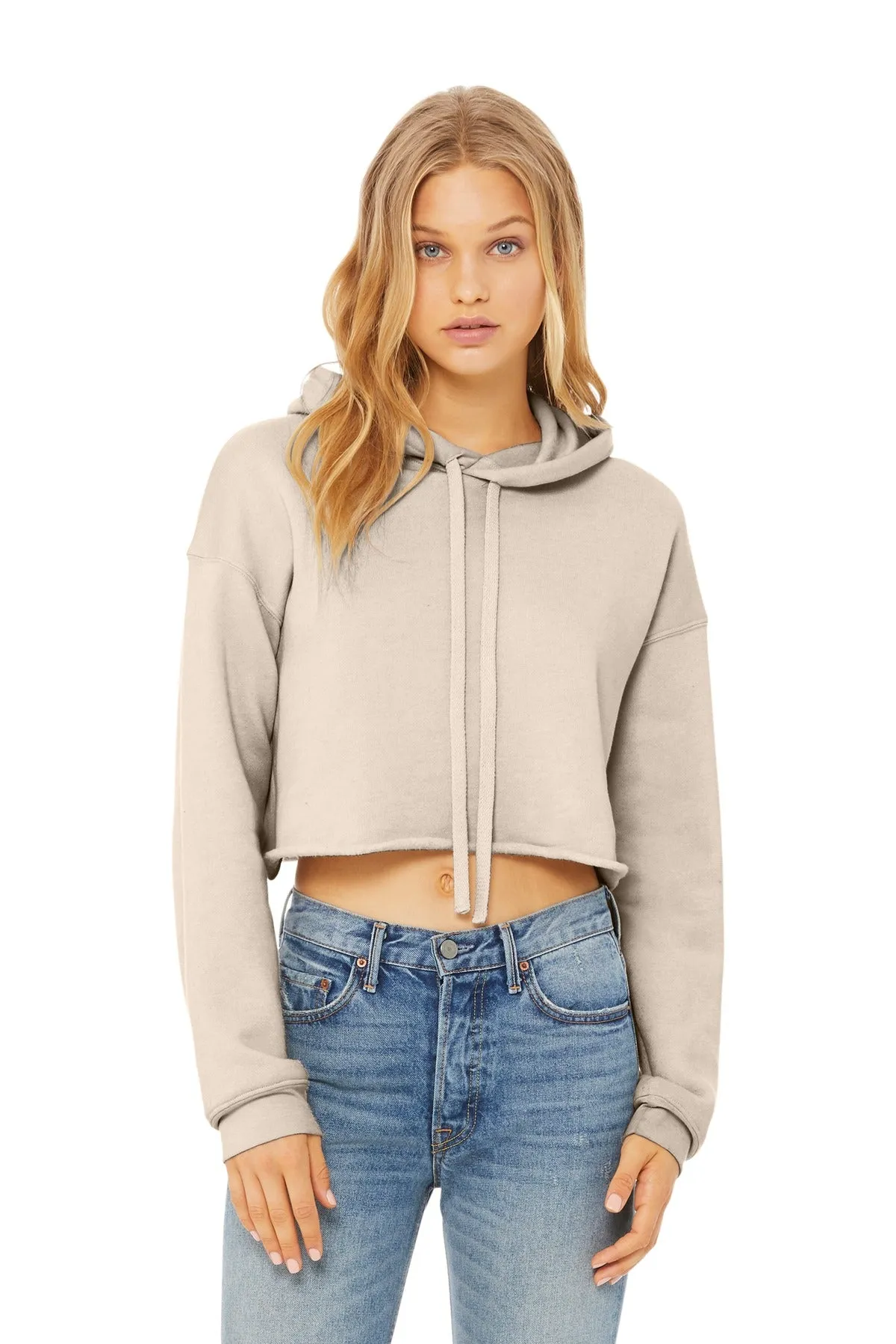 BELLA CANVAS ® Women's Sponge Fleece Cropped Fleece Hoodie. BC7502