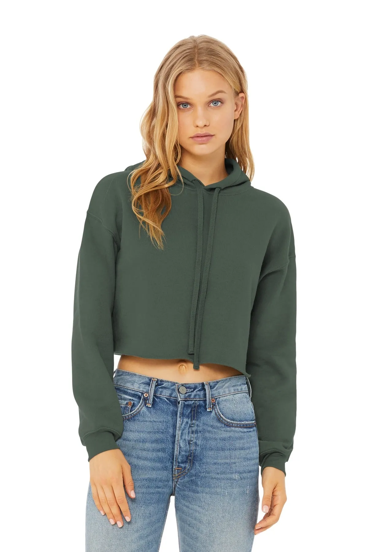 BELLA CANVAS ® Women's Sponge Fleece Cropped Fleece Hoodie. BC7502