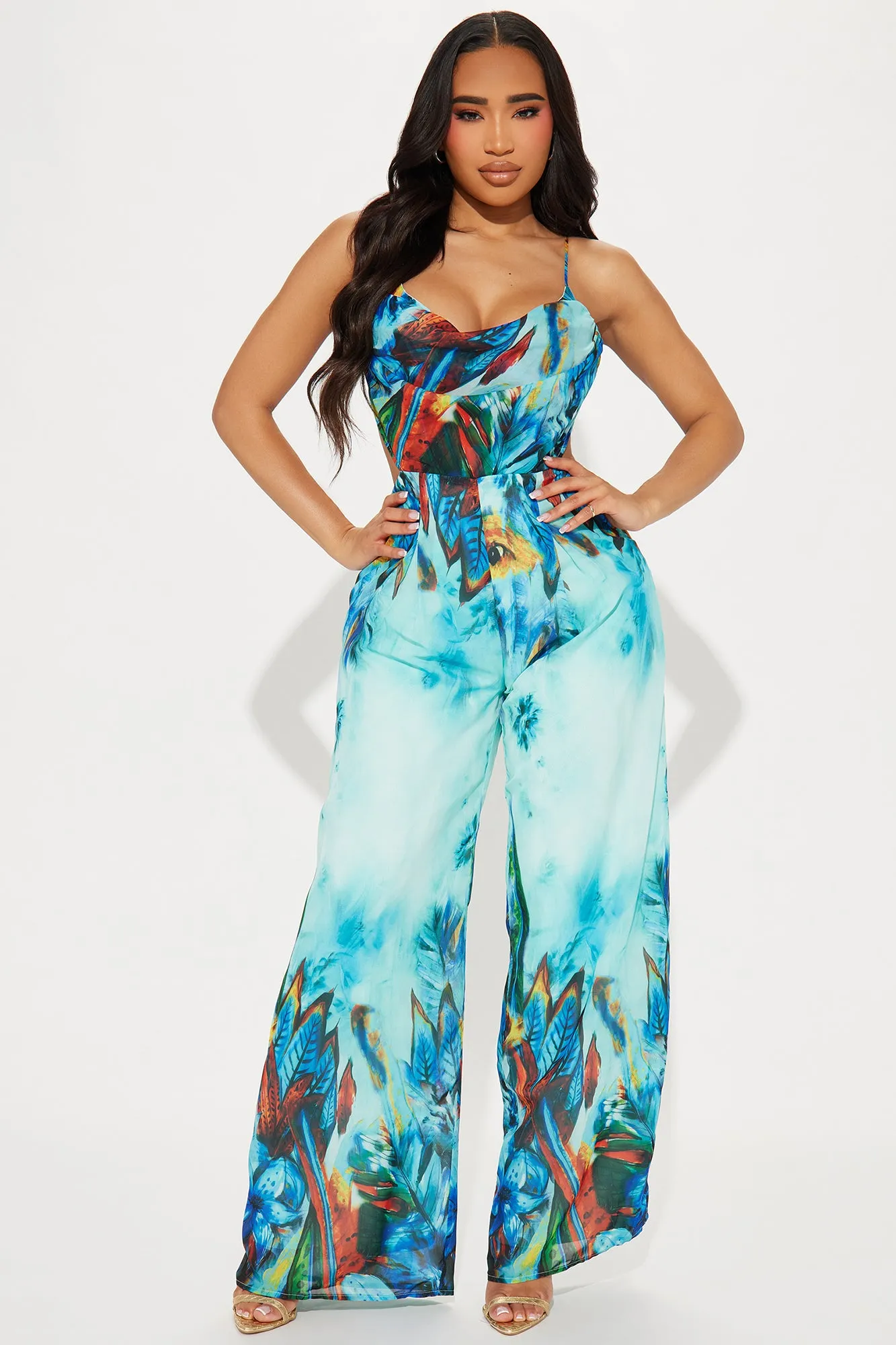 Best Of Days Jumpsuit - Blue/combo