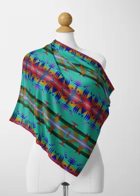 Between the Mountains Spring Satin Shawl