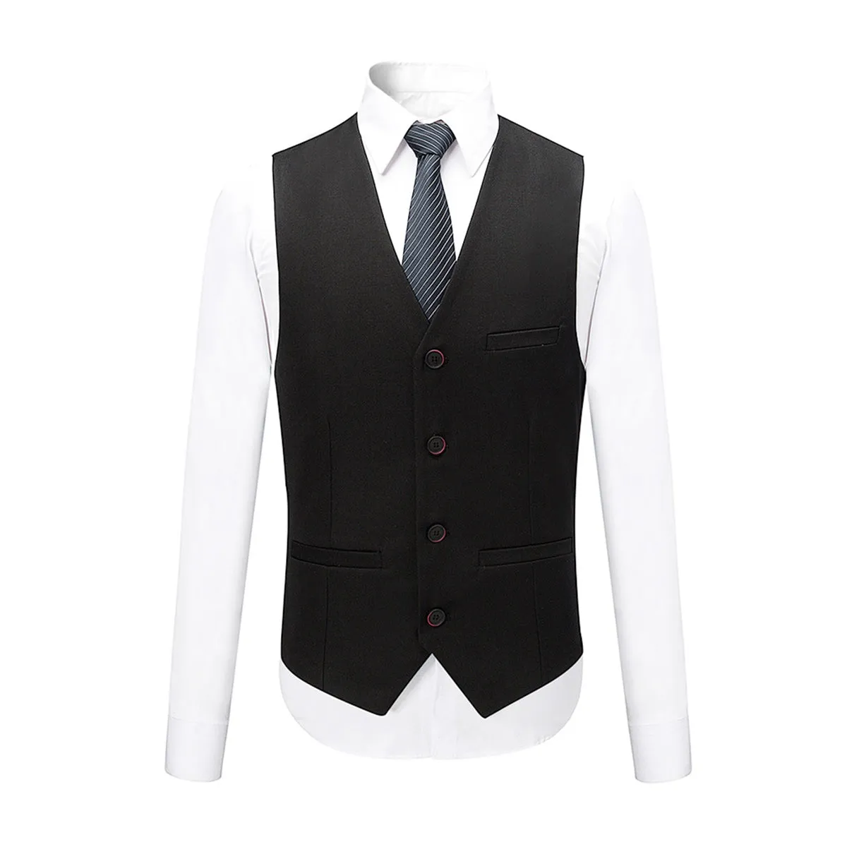 Black 3-Piece Suit Slim Fit Two Button Suit