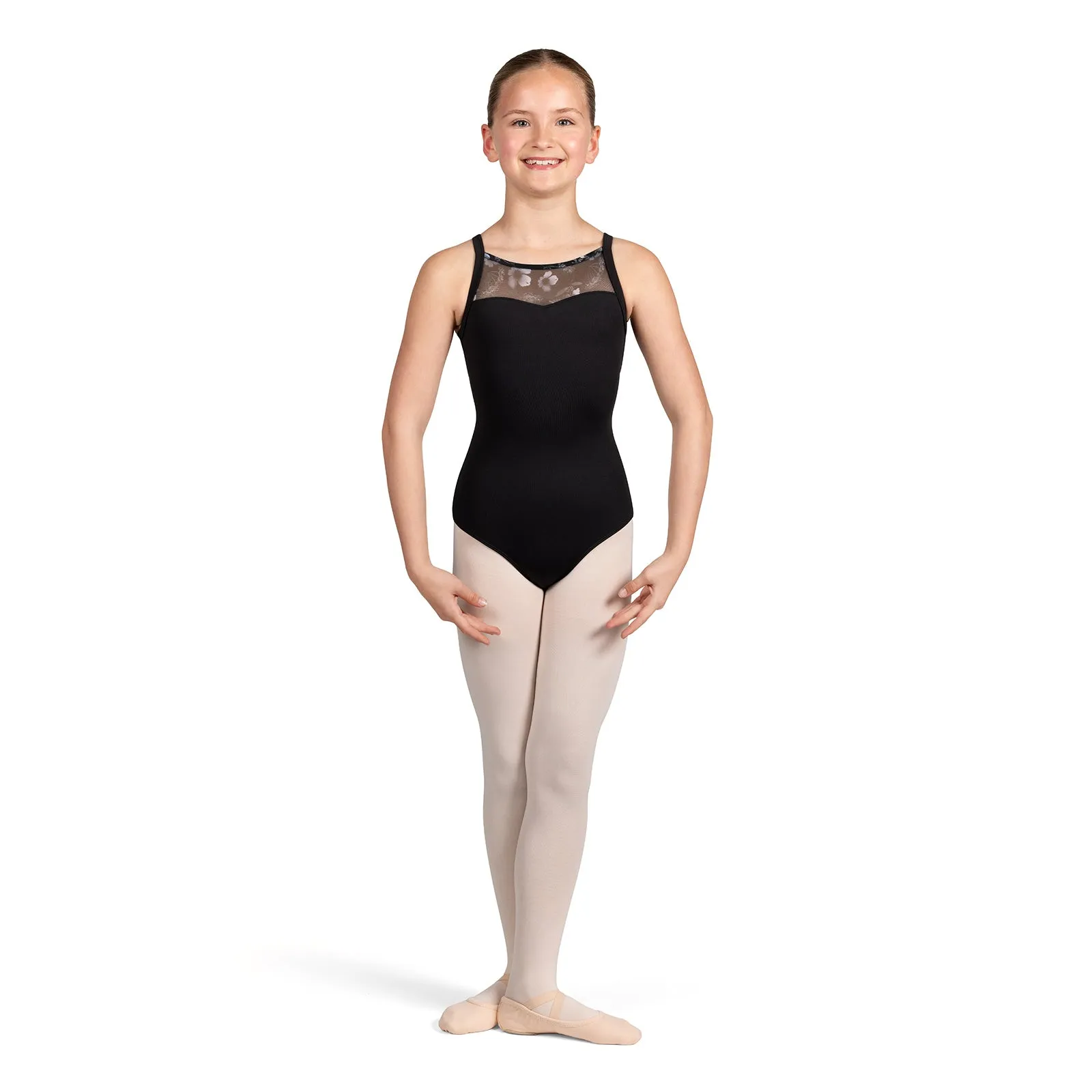 Bloch Girls Lila Floral Camisole Leotard