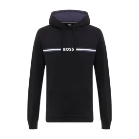 BOSS Printed Logo Dark Blue Authentic Hoodie