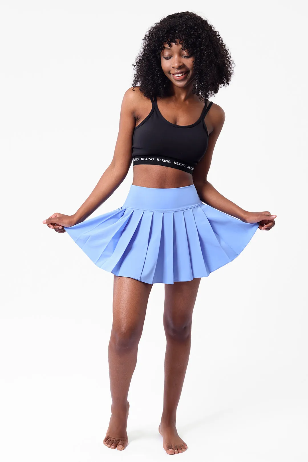 Breathable Tennis Skirt with Shorts and Pockets