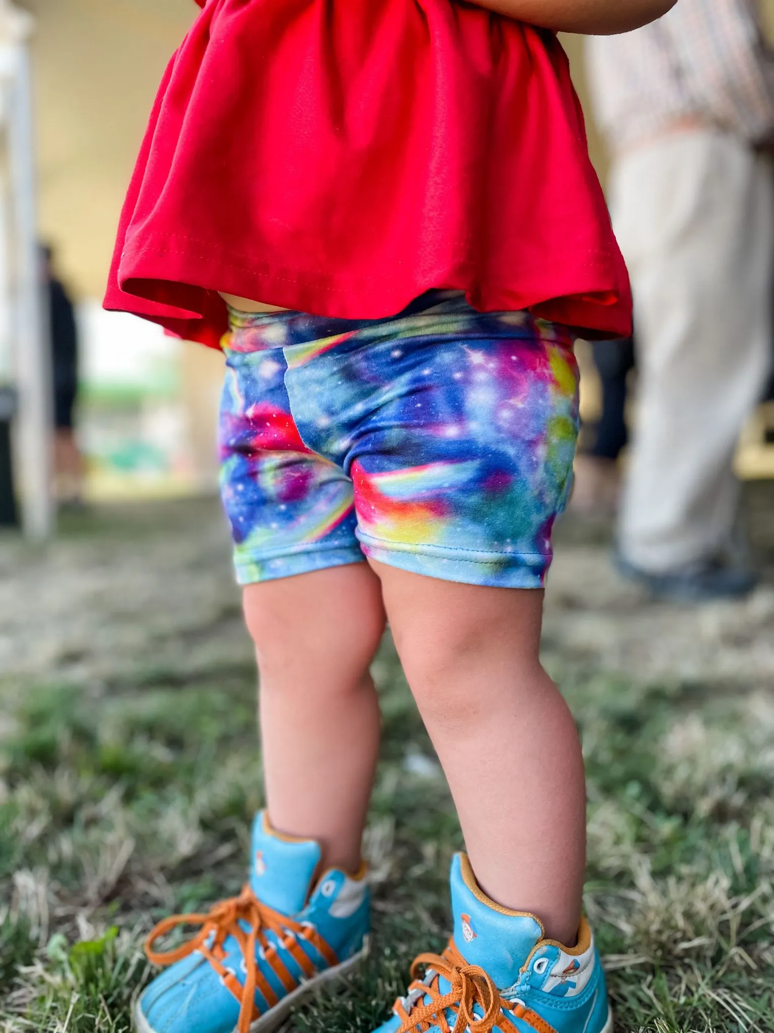 Bumblito Cartwheel Shorts ~ Rainbow Galaxy