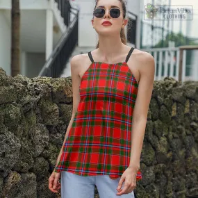 Butter Tartan Loose Halter Neck Camisole