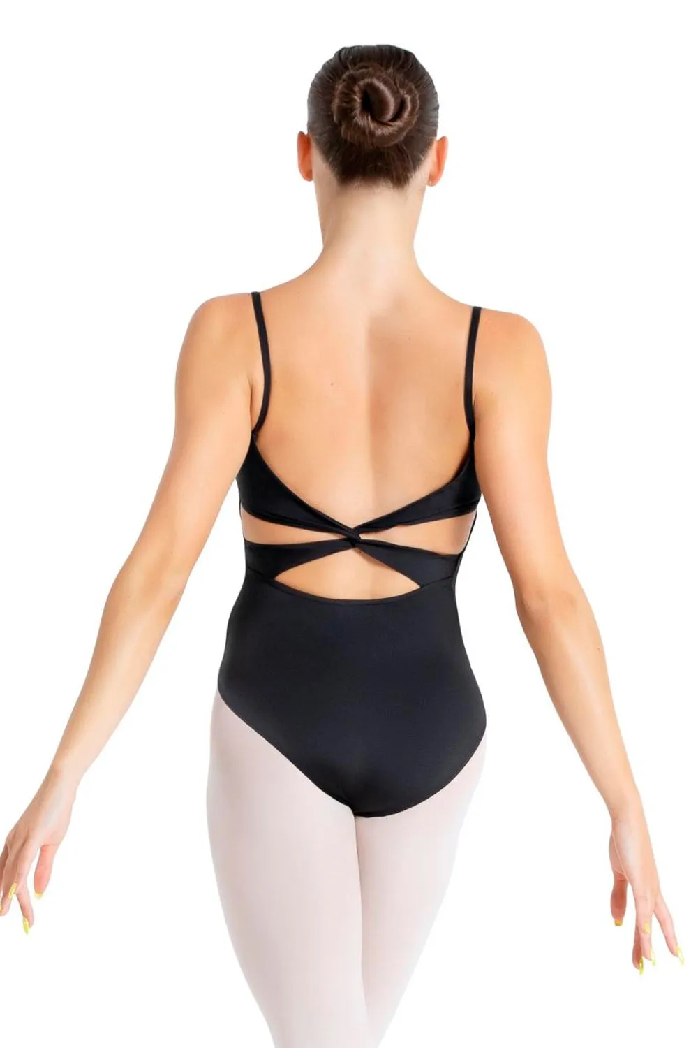 CAPEZIO LADIES MC102 EYE-CATCHING TWIST BACK CAMISOLE LEOTARD