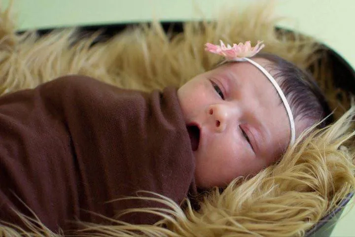 Caramel Brown Mongolian Faux Fur Rug Photography Prop Newborn Baby