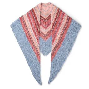 Caron Misty Chevron Knit Shawl