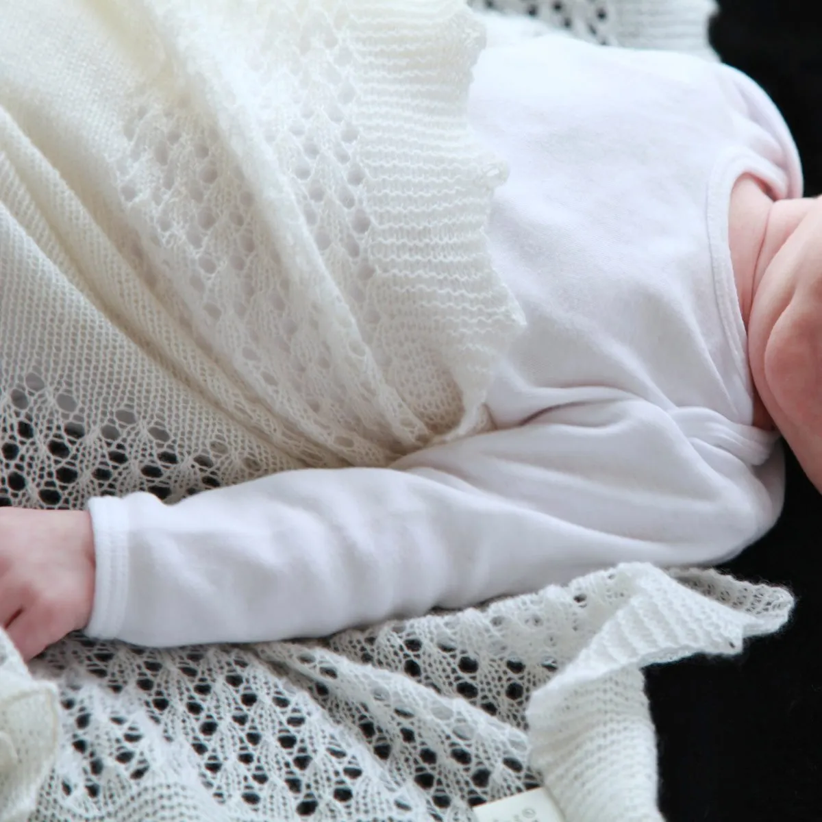 Cashmere Lace Baby Shawl