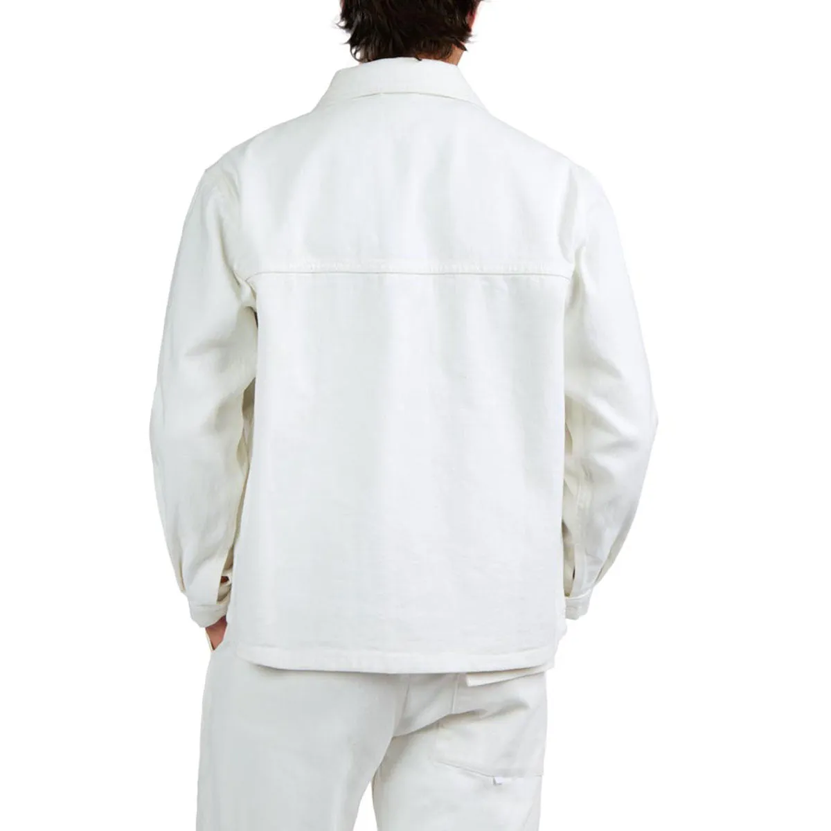 CCS French Cropped Chore Jacket - White