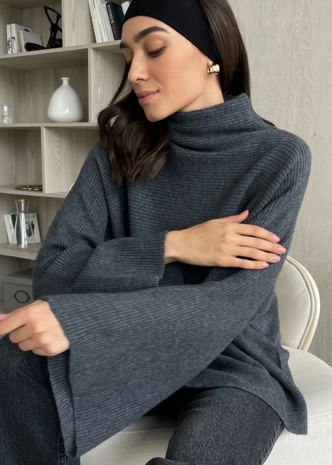 Charli Amelie Sweater - Anthracite