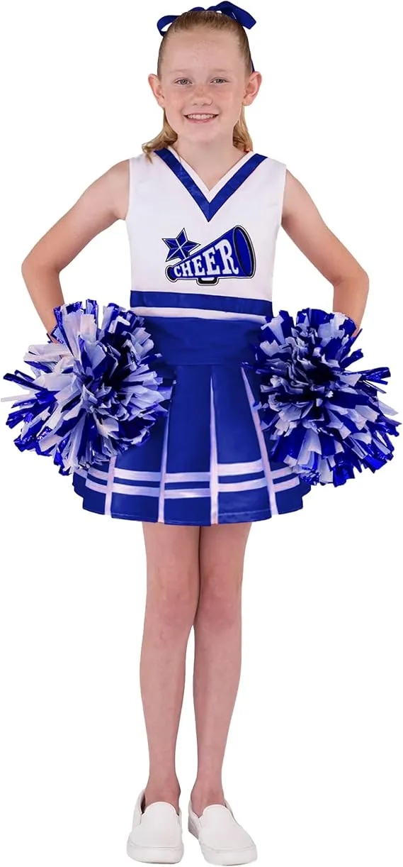 Cheerleader Costume for Girls, Blue