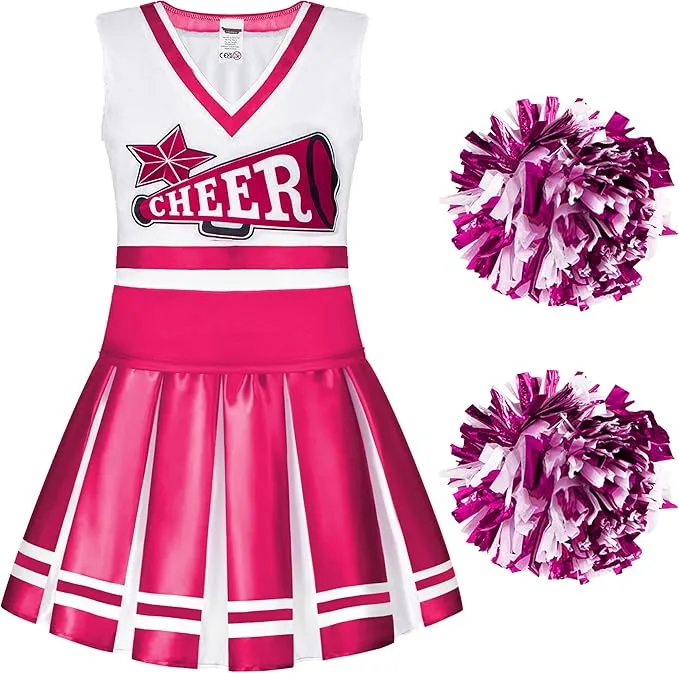 Cheerleader Costume for Girls, Pink