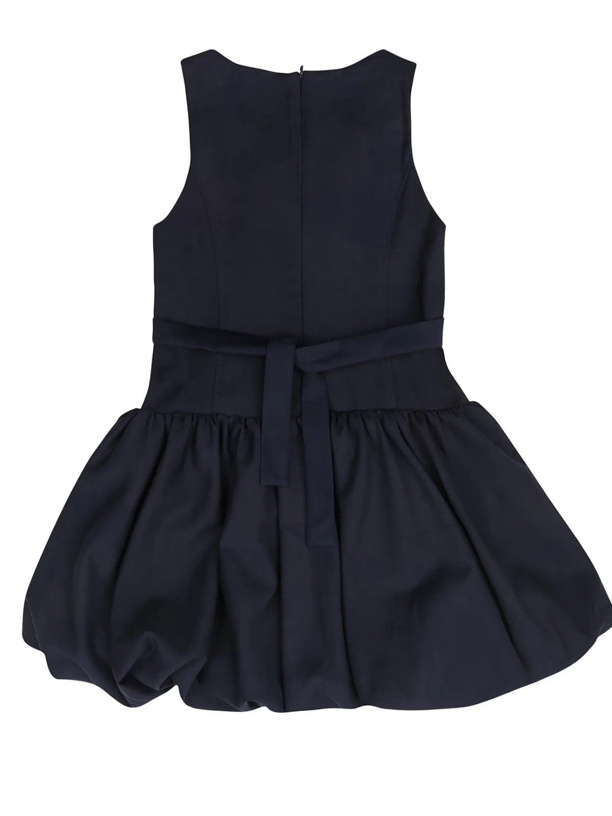 Chic Navy Ruffle Uniform Dress by Kids Couture