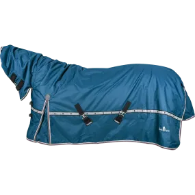 Classic Equine 10K Cross Trainer Turnout Blanket w/ Attached Hood- Indigo