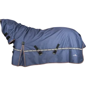 Classic Equine 5K Cross Trainer Turnout Blanket w/ Attached Hood- Dusty Blue