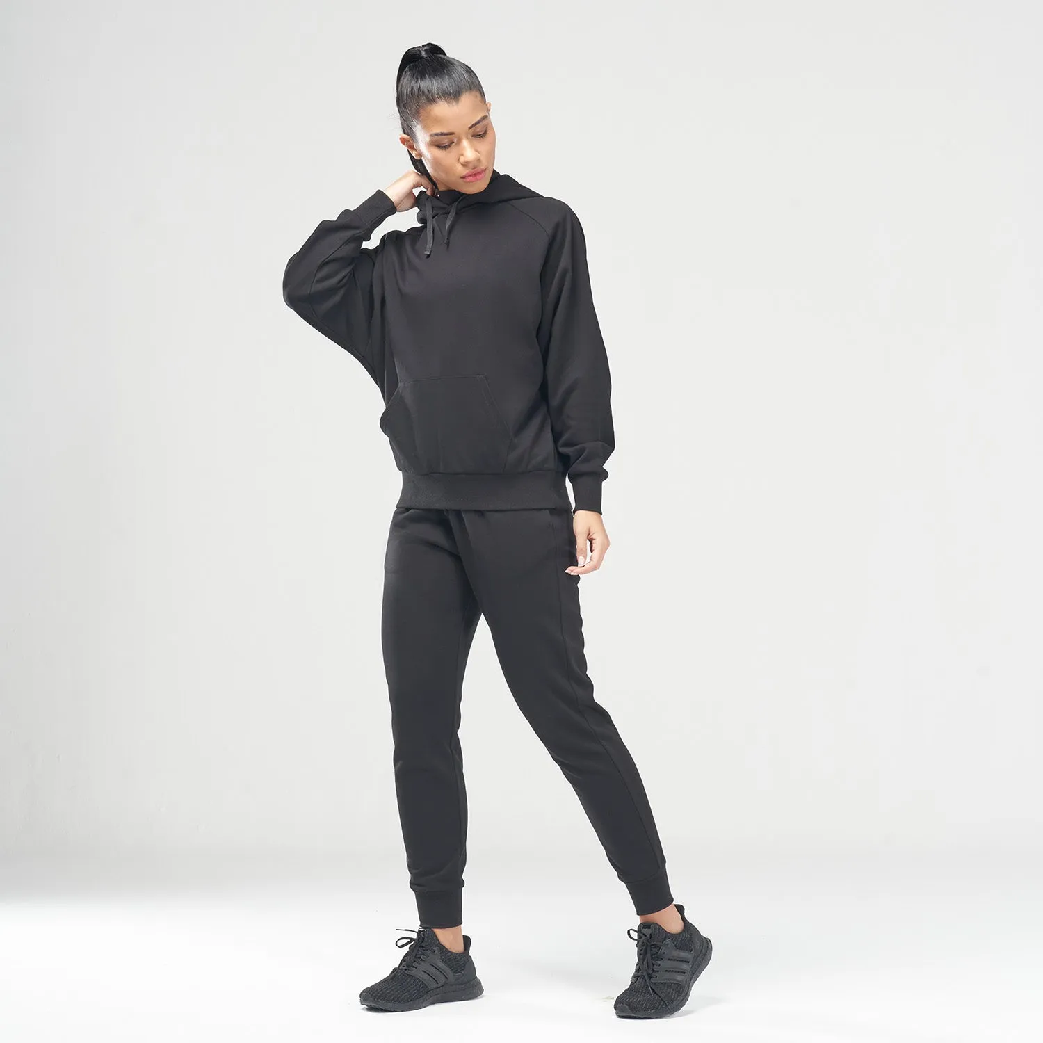 Code Batwing Hoodie - Black