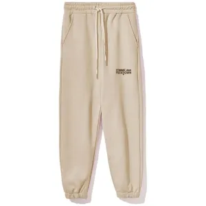 Comme Des Fuckdown Beige Cotton Jeans & Pant