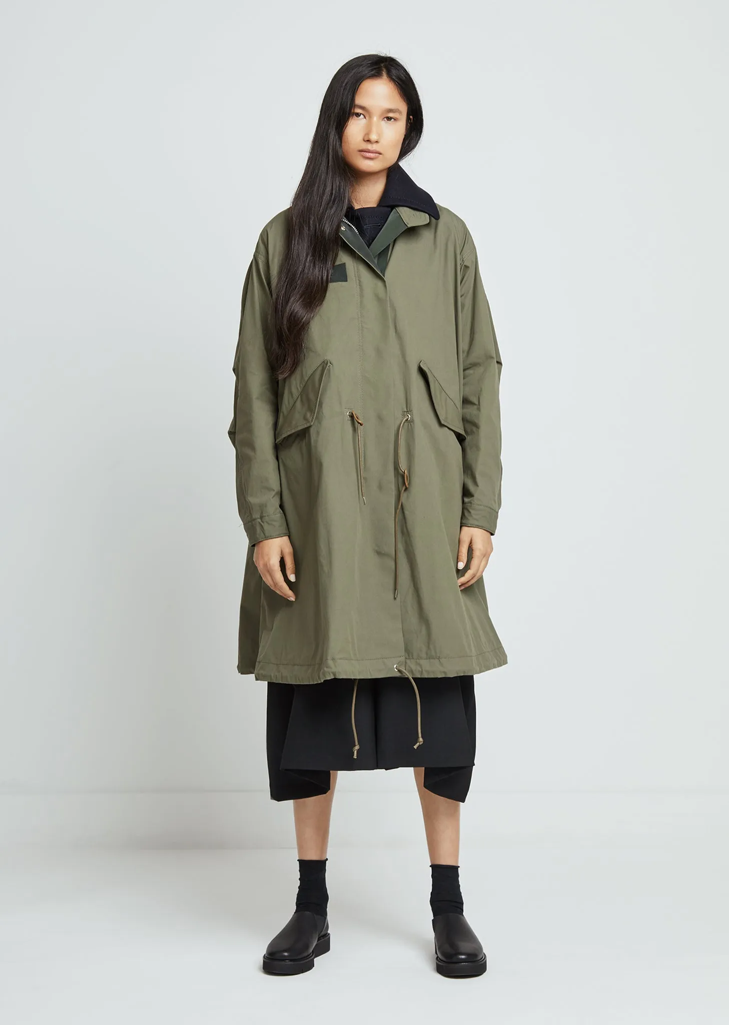 Cotton Nylon Oxford Coat