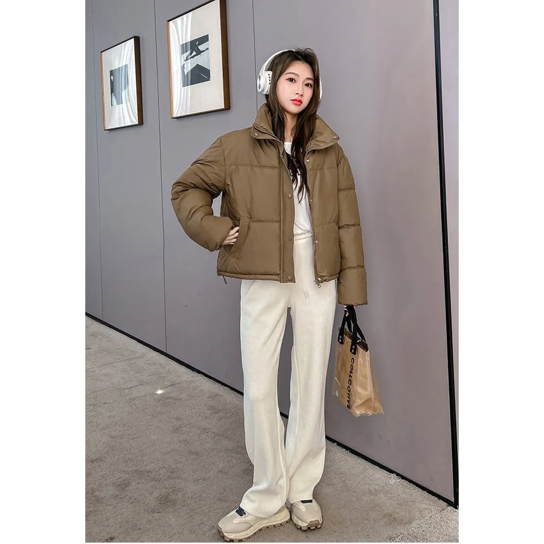 Cropped Simplicity Puffer Jacket