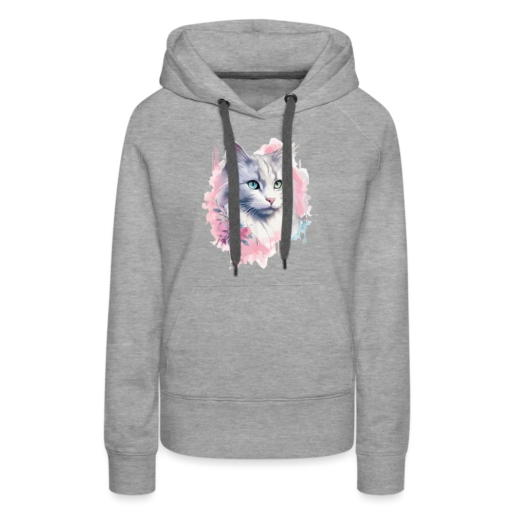 Damen Hoodie mit Katzenmotiv "Heterochromia Cat"