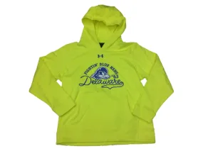 Delaware Fightin' Blue Hens Under Armour YOUTH Neon Yellow Hoodie Sweatshirt (M)