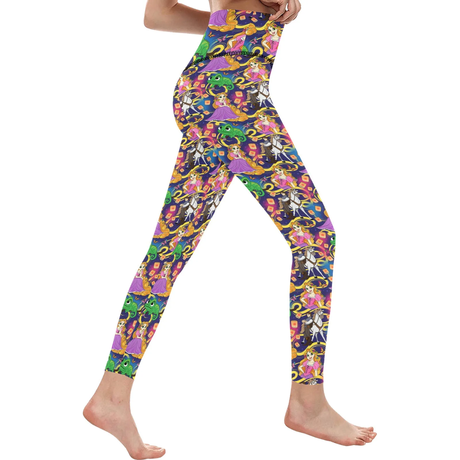 Disney Tangled Rapunzel At Last I See The Light Women's Athletic Leggings