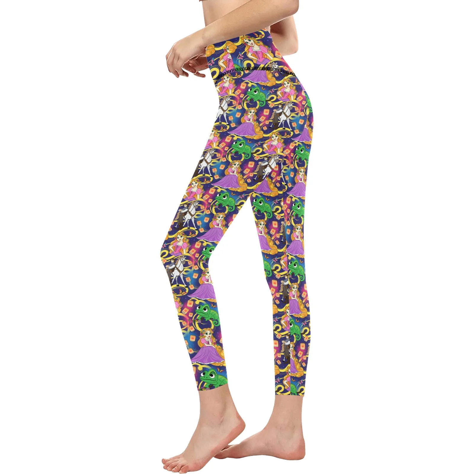 Disney Tangled Rapunzel At Last I See The Light Women's Athletic Leggings