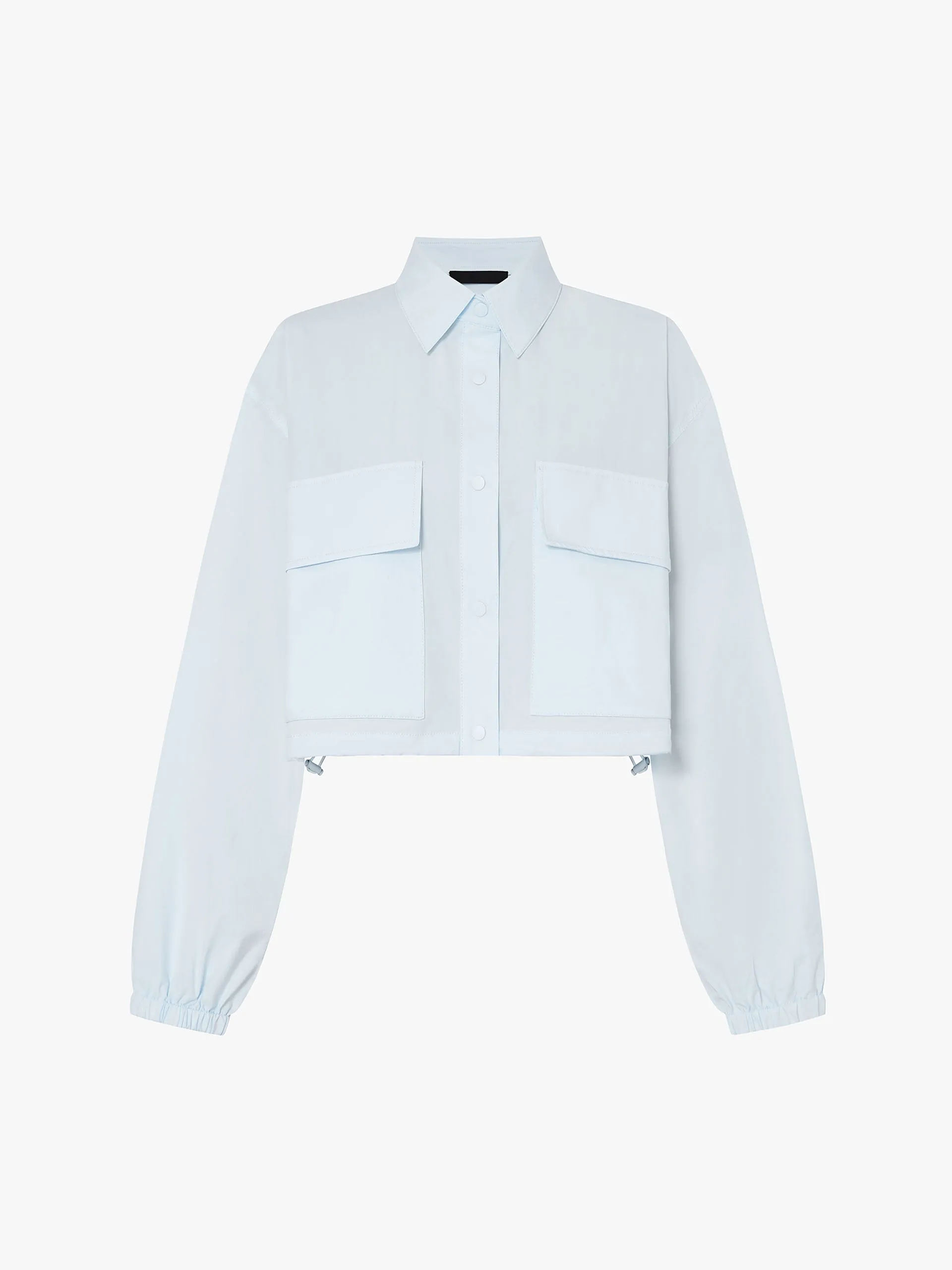 Drawstring Hem Cropped Jacket