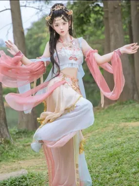 Dunhuang Fairies, Feitian Style Hanfu, Desert Blossom 沙漠之花