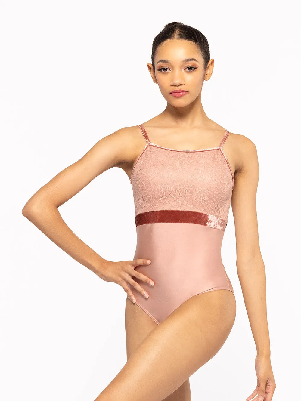 Ella Leotard Rosewater Lace Kids RTW