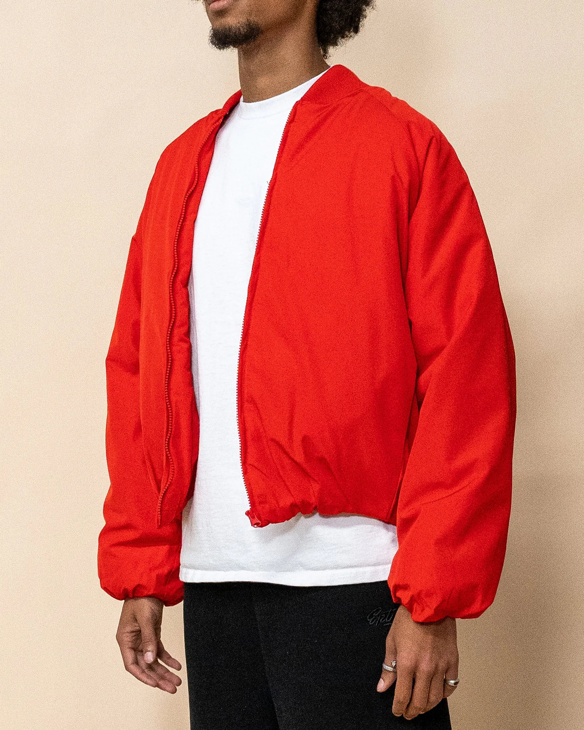 EPTM CAPITAL CROPPED BOMBER-RED